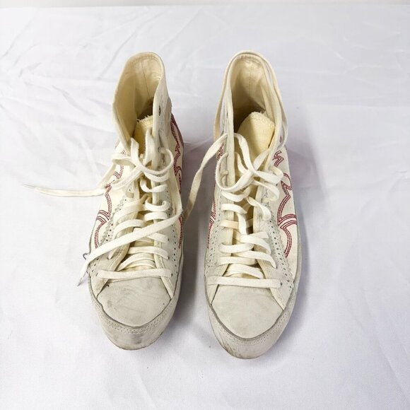 WESTERN STYLE CONVERSE SHOE WHITE AND RED COMBO SIZE 7 WOMENS - Picture 8 of 8